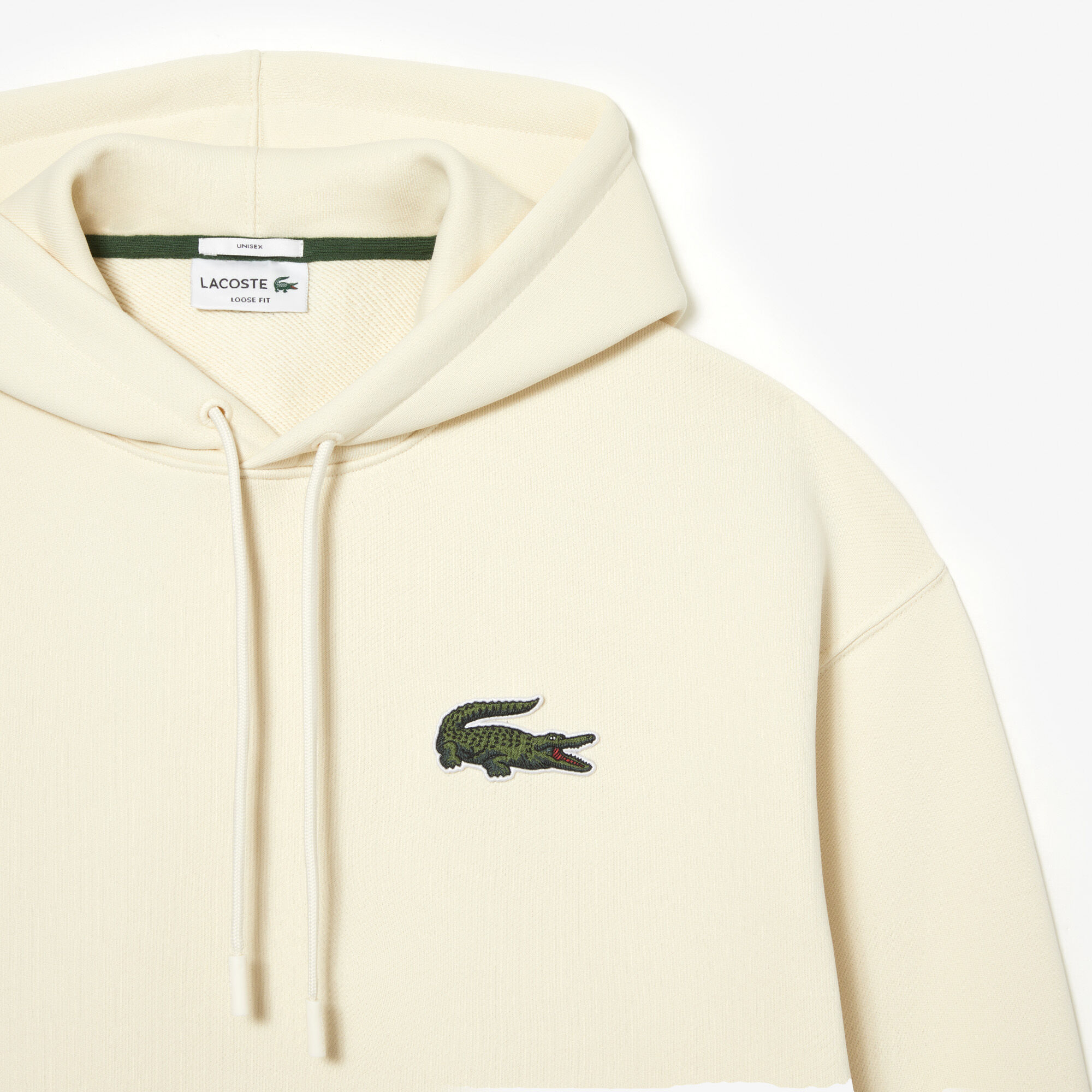 Buy Unisex Loose Fit Hooded Organic Cotton Jogger Sweatshirt Lacoste SA