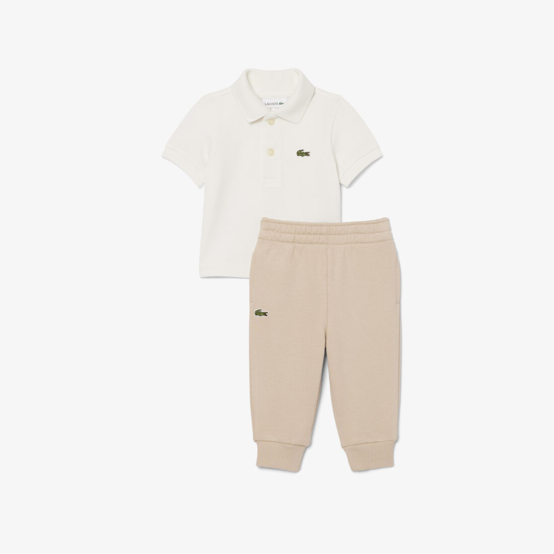 lacoste newborn petit pique polo set