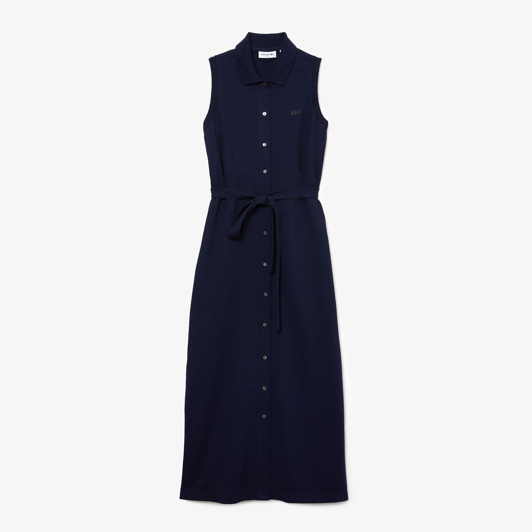 Long Stretch Mini Pique Polo Dress
