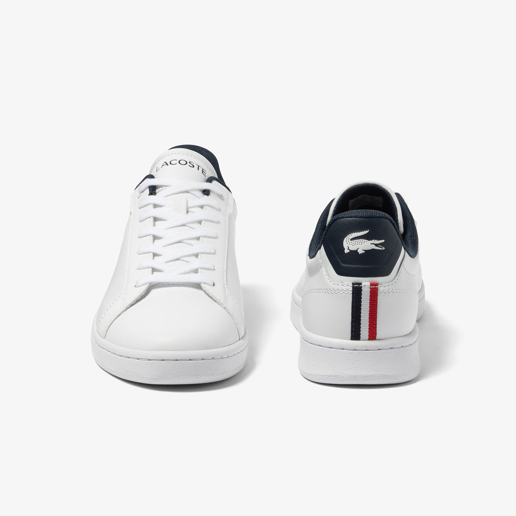 Men's Lacoste Carnaby Pro Leather Tricolour Trainers men s lacoste carnaby pro leather tricolour trainers