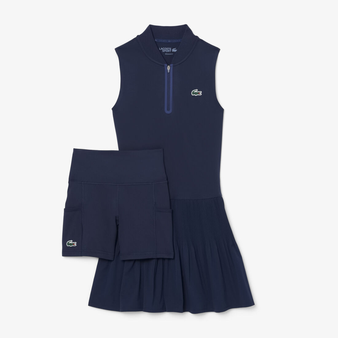 lacoste ultra dry stretch tennis dress with liner