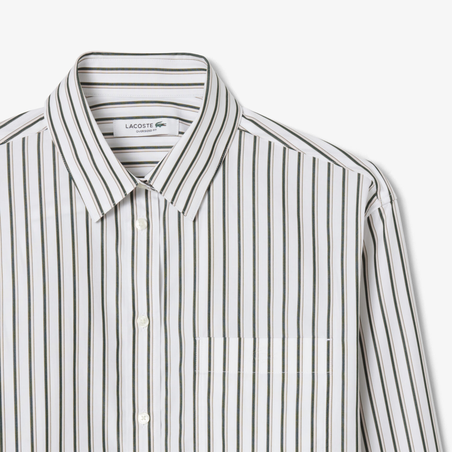 قميص بوبلين قطني كبير الحجم