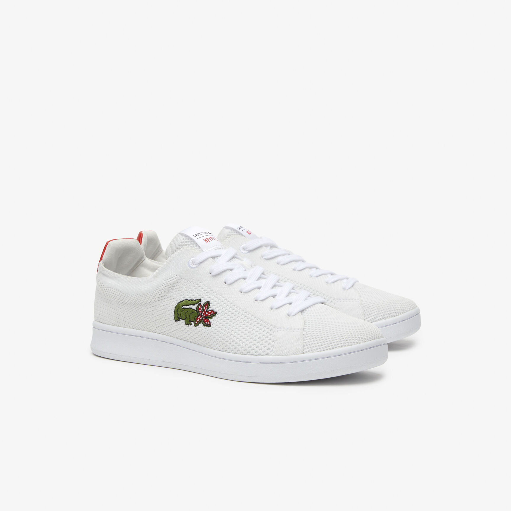 Men's Lacoste x Netflix Carnaby Pique Textile Trainers Men's Lacoste x Netflix Carnaby Pique Textile Trainers