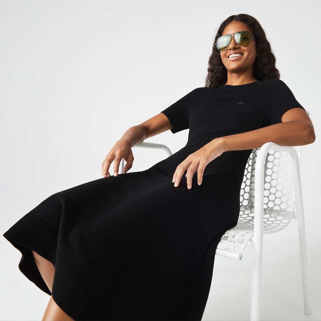 Women's Lacoste Knit Details Dress Women's Lacoste Knit Details Dress