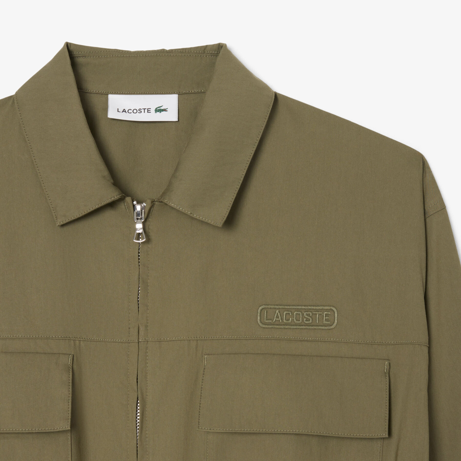 Oversized Cotton Zip Front Shirt Dress lacoste oversized cotton zip front shirt dress