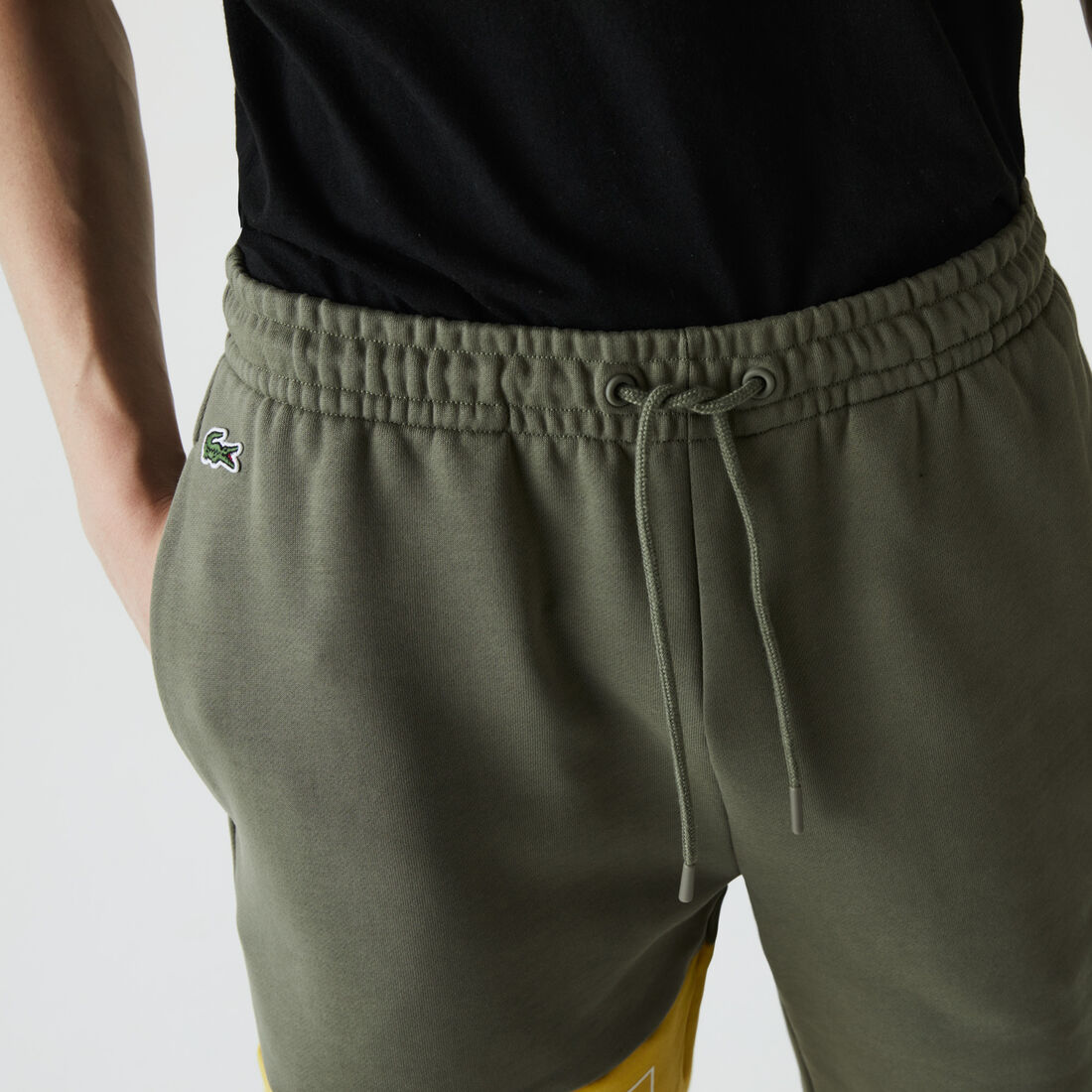 Men's Lettered Colorblock Fleece Shorts Men's Lettered Colorblock Fleece Shorts