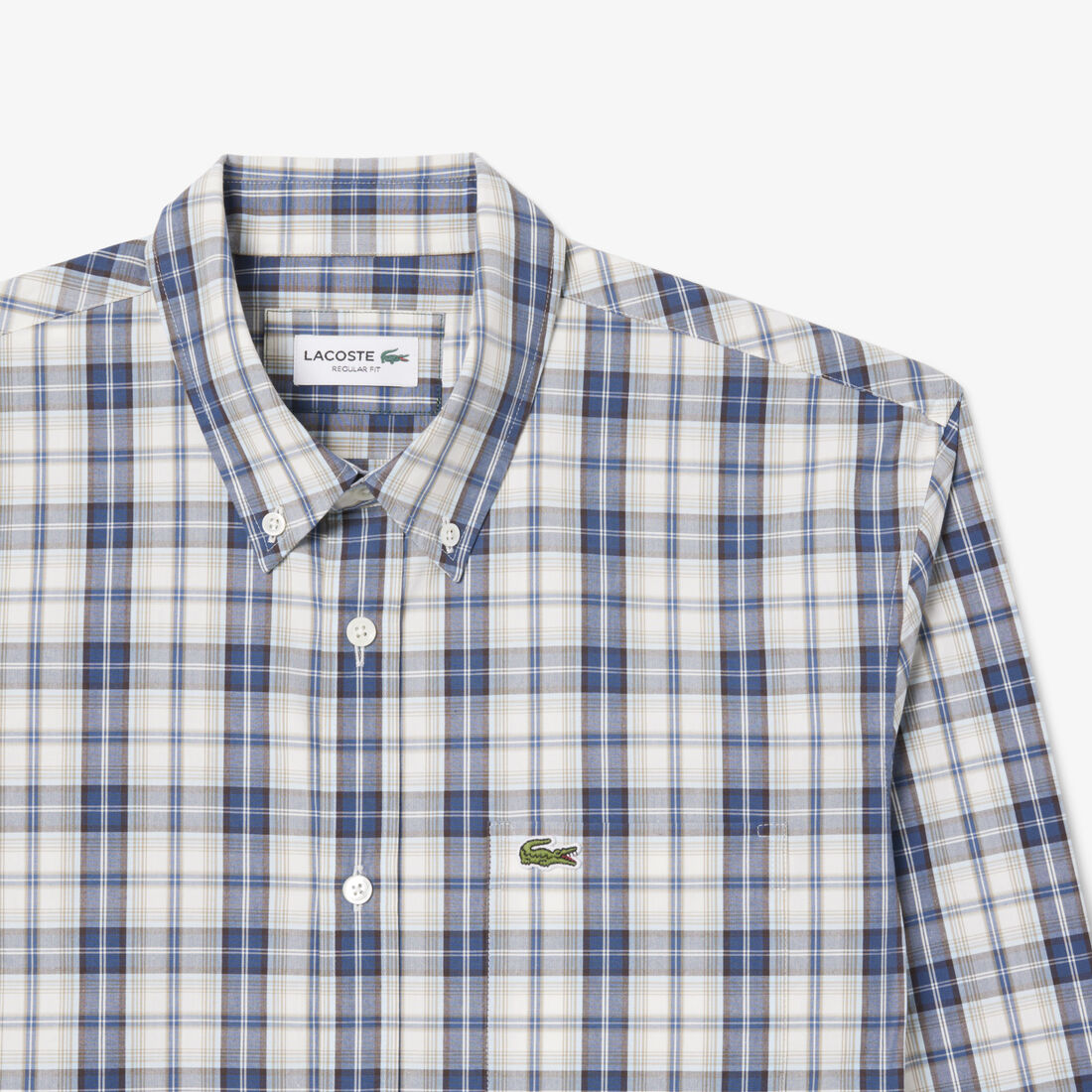 Regular Fit Poplin Plaid Shirt Regular Fit Poplin Plaid Shirt