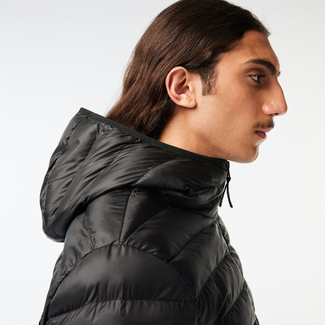 Men's Lacoste Quilted Hooded Short Jacket Men's Lacoste Quilted Hooded Short Jacket