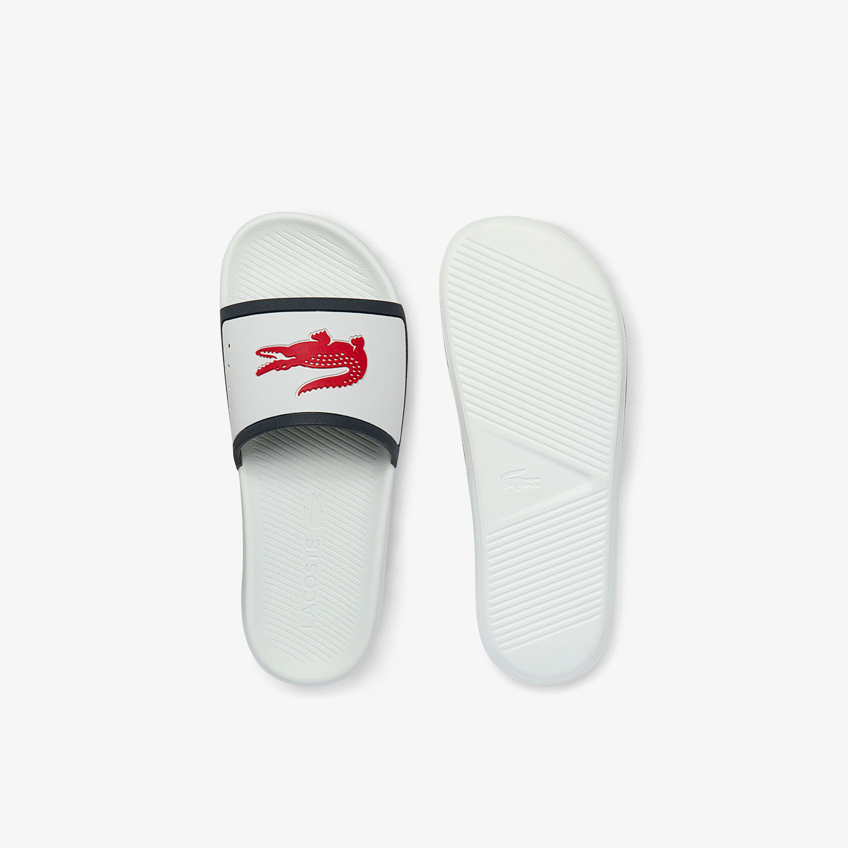 Men's Croco Rubber Strap Synthetic Slides