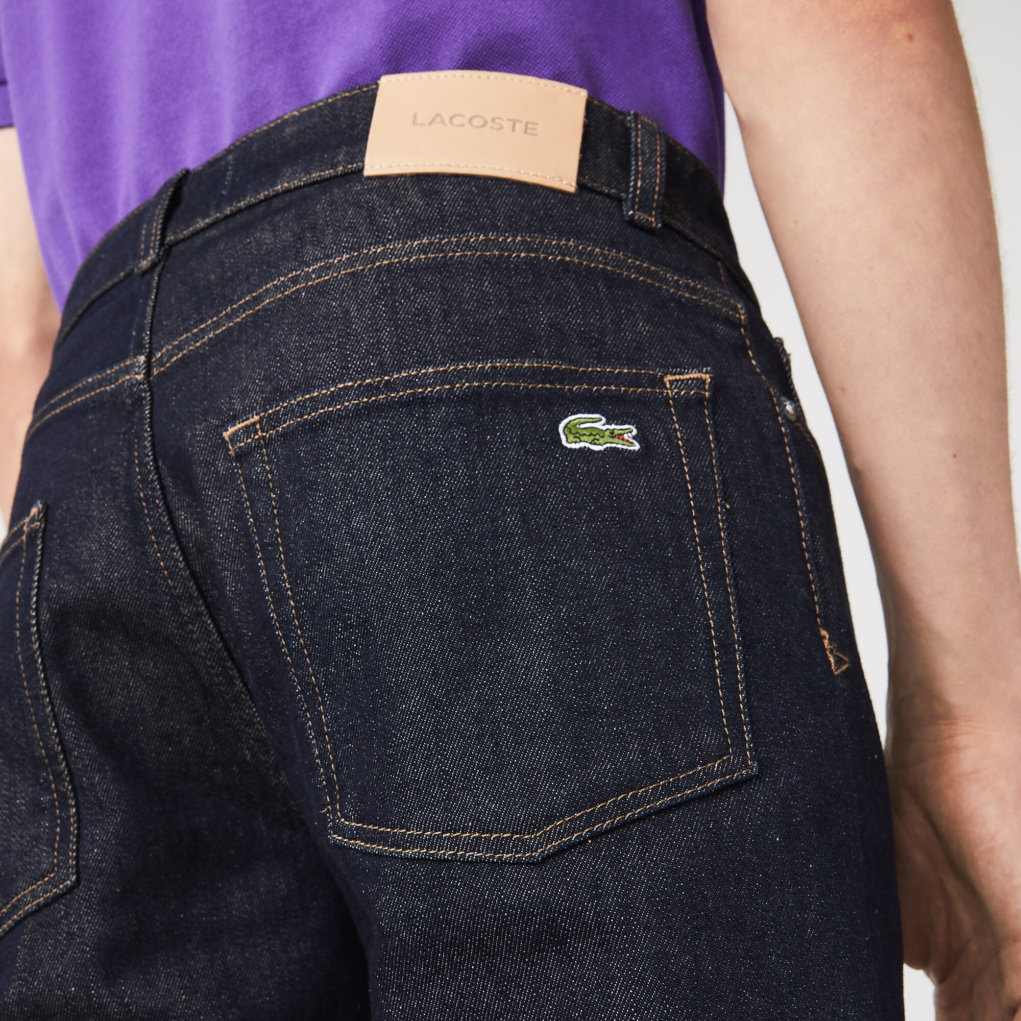 Men's Slim Fit Stretch Denim 5-Pocket Jeans | Lacoste SA