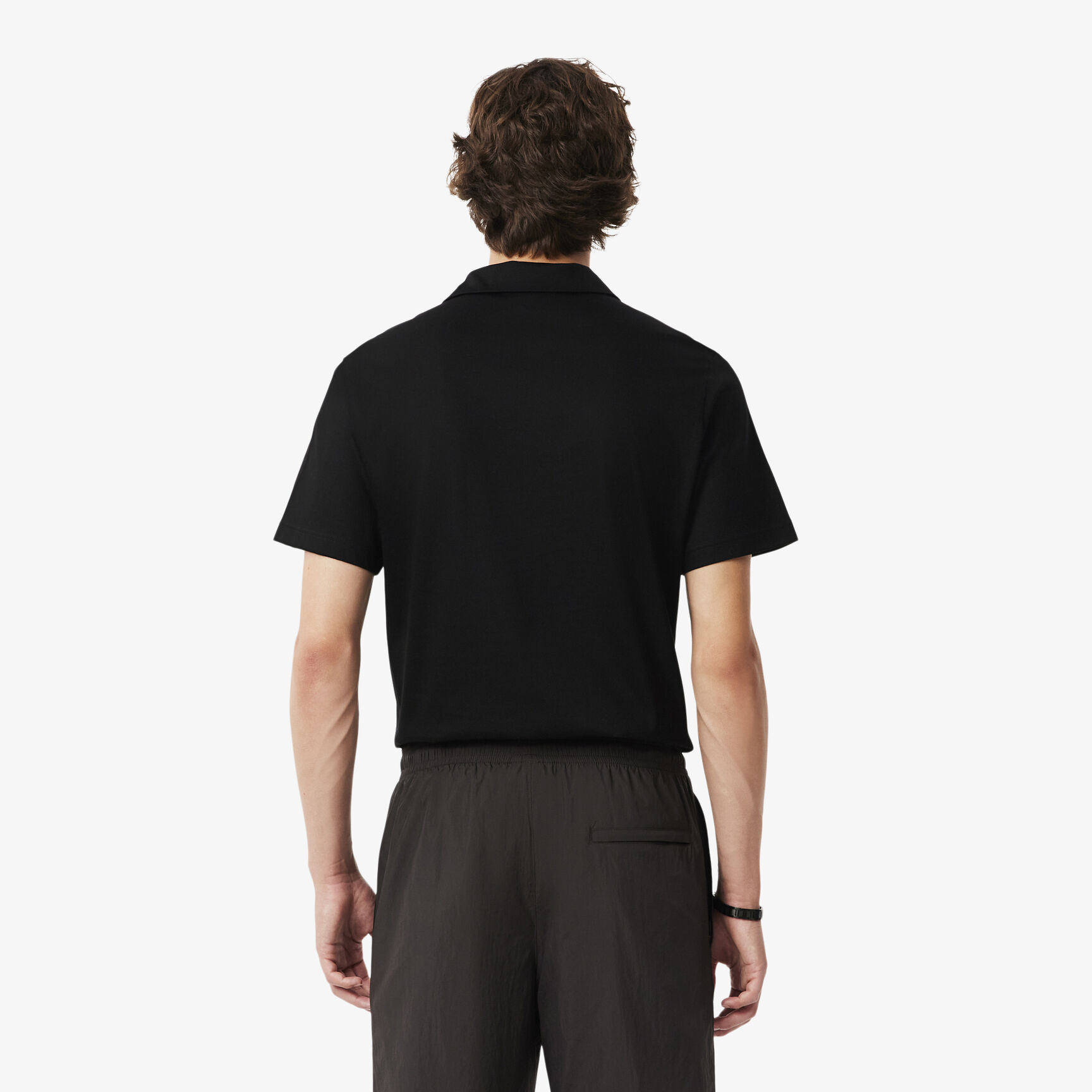 Paris Classic Fit Open Neck Embroidered Polo Shirt