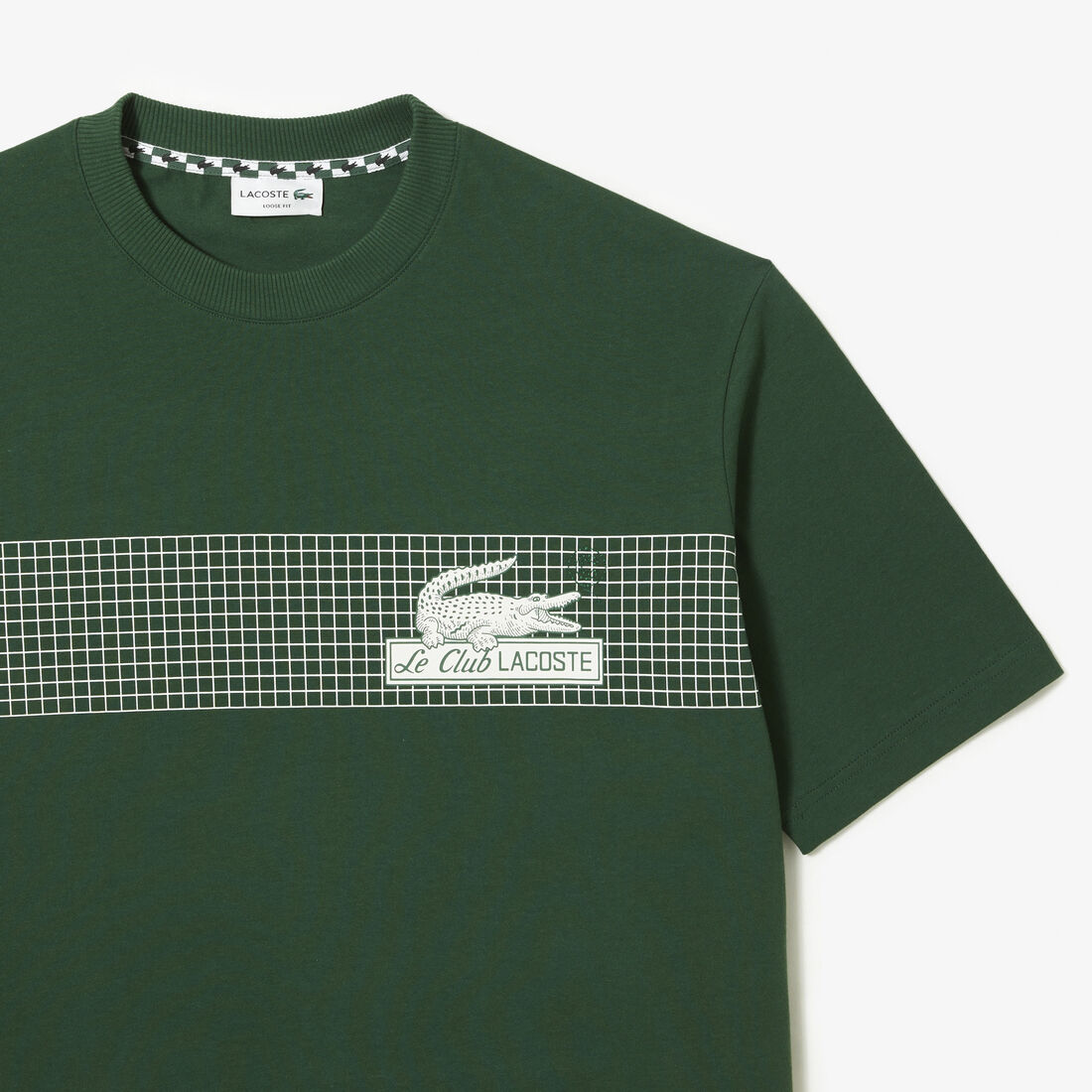 Men's Lacoste Loose Fit Tennis Print T-shirt Men's Lacoste Loose Fit Tennis Print T-shirt