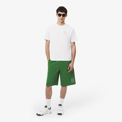 lacoste relaxed fit double face pique shorts