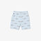 Boys' Lacoste Shorts in Printed Organic Cotton Flannel boys lacoste shorts in printed organic cotton flannel