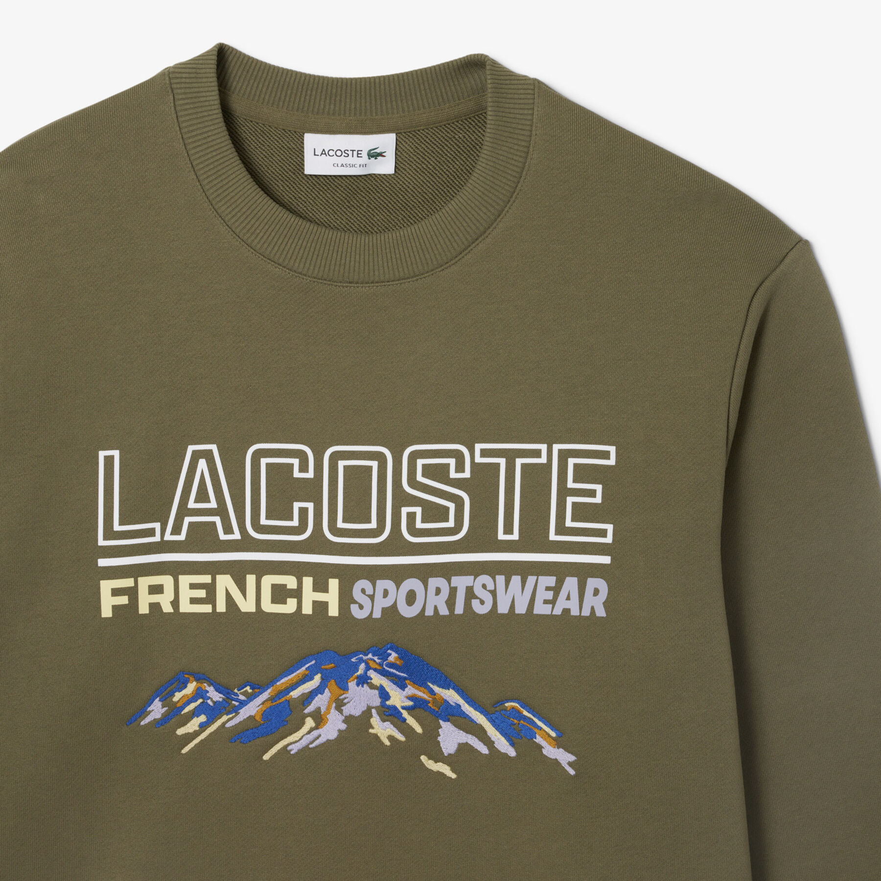 Embroidered Motif Fleece Sweatshirt Embroidered Motif Fleece Sweatshirt