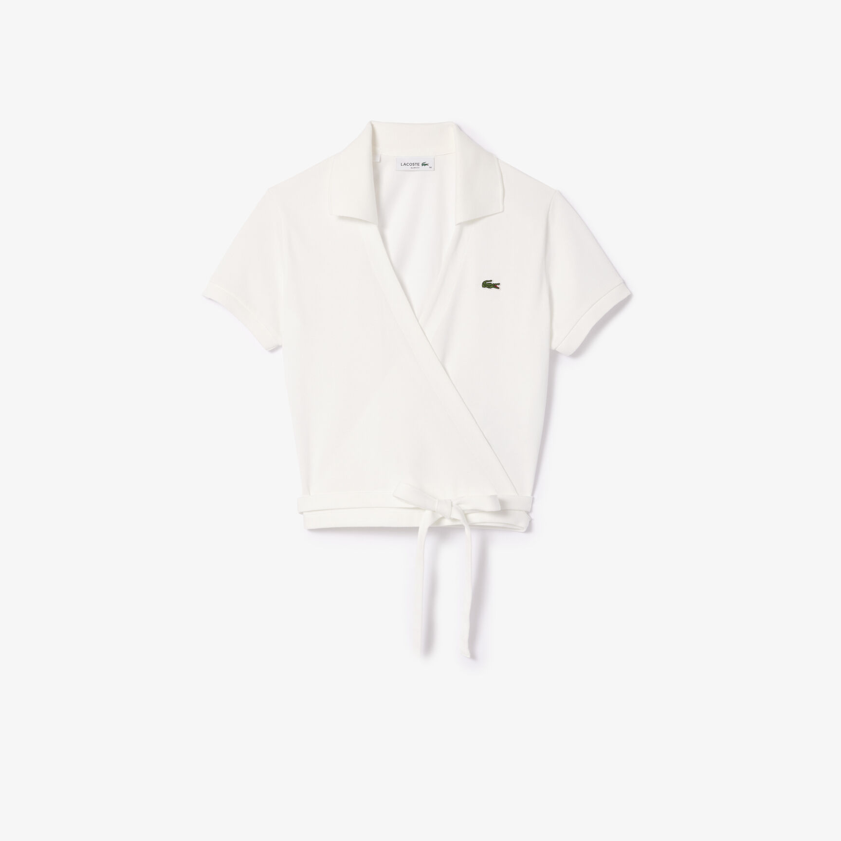 قميص بولو بيكيه مطاطي متقاطع