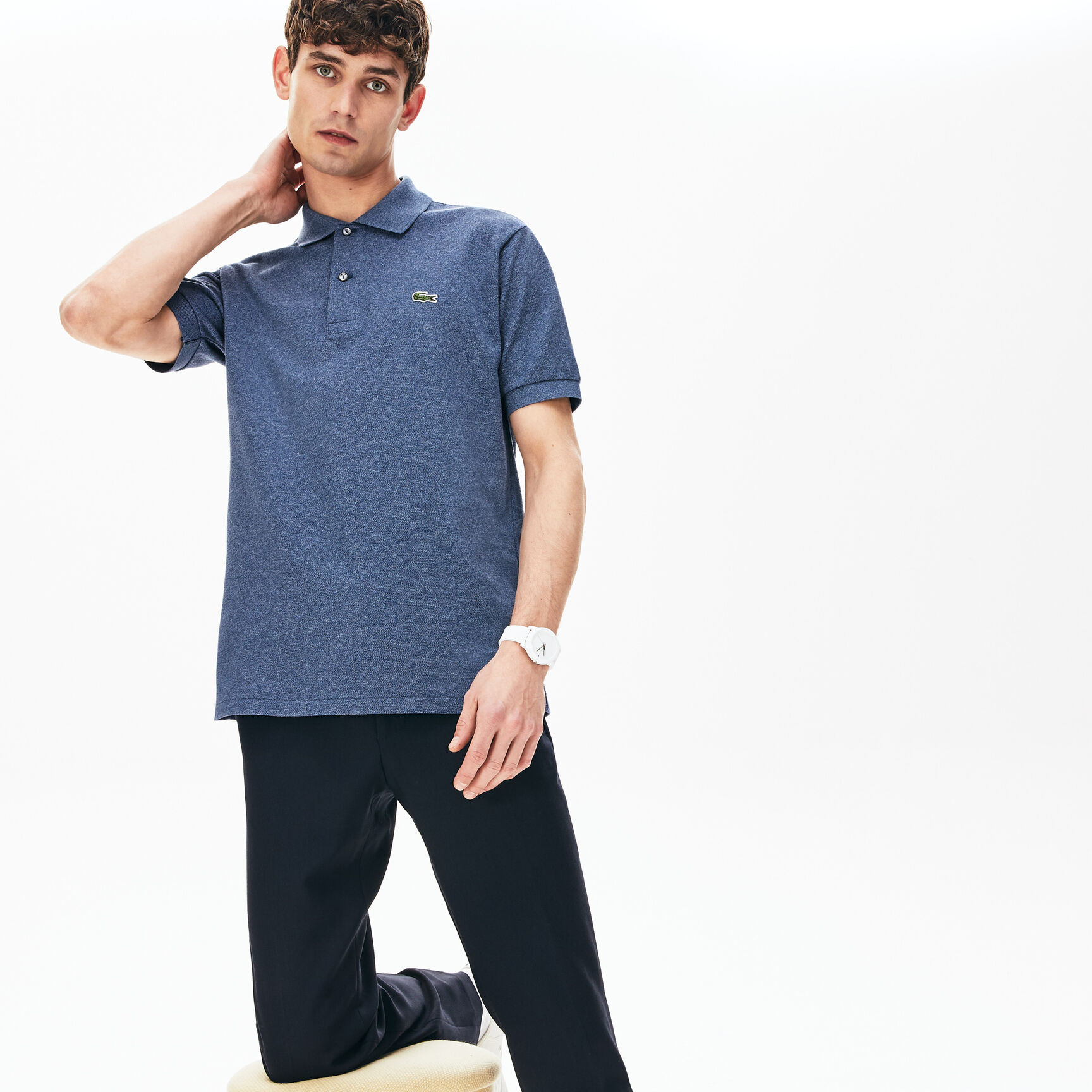 Classic Fit L.12.12 Marl Polo Shirt Classic Fit L.12.12 Marl Polo Shirt