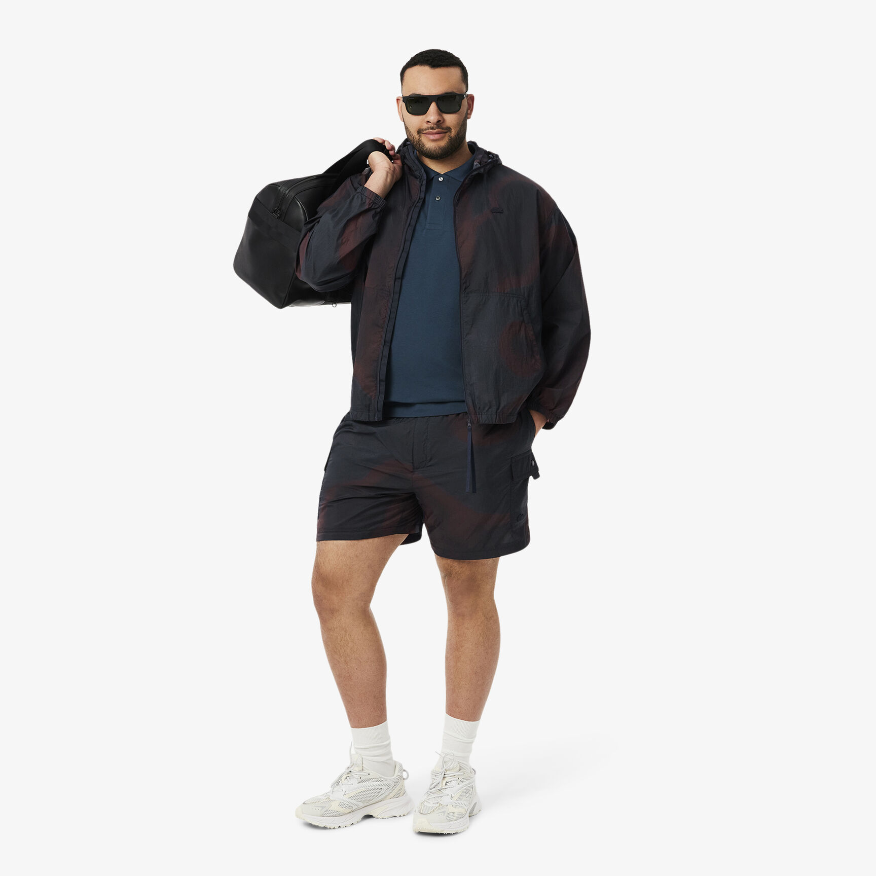 سترة من النايلون المقاوم للتمزق بطبعة أومبري سترة من النايلون المقاوم للتمزق بطبعة أومبري