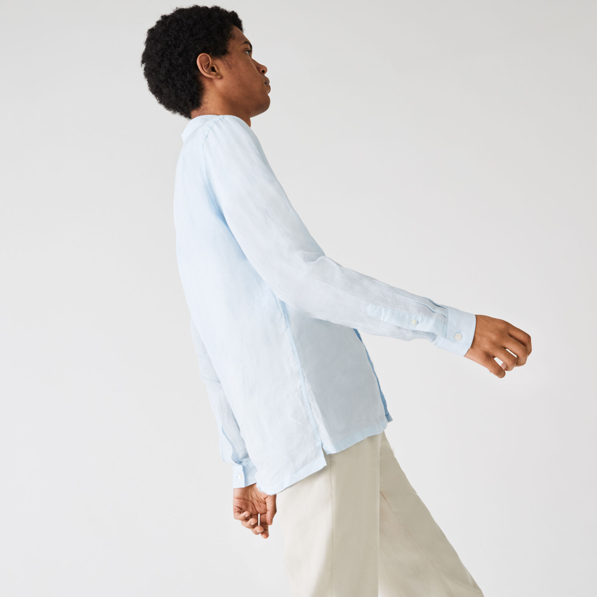 Men's Regular Fit Linen Shirt | Lacoste SA
