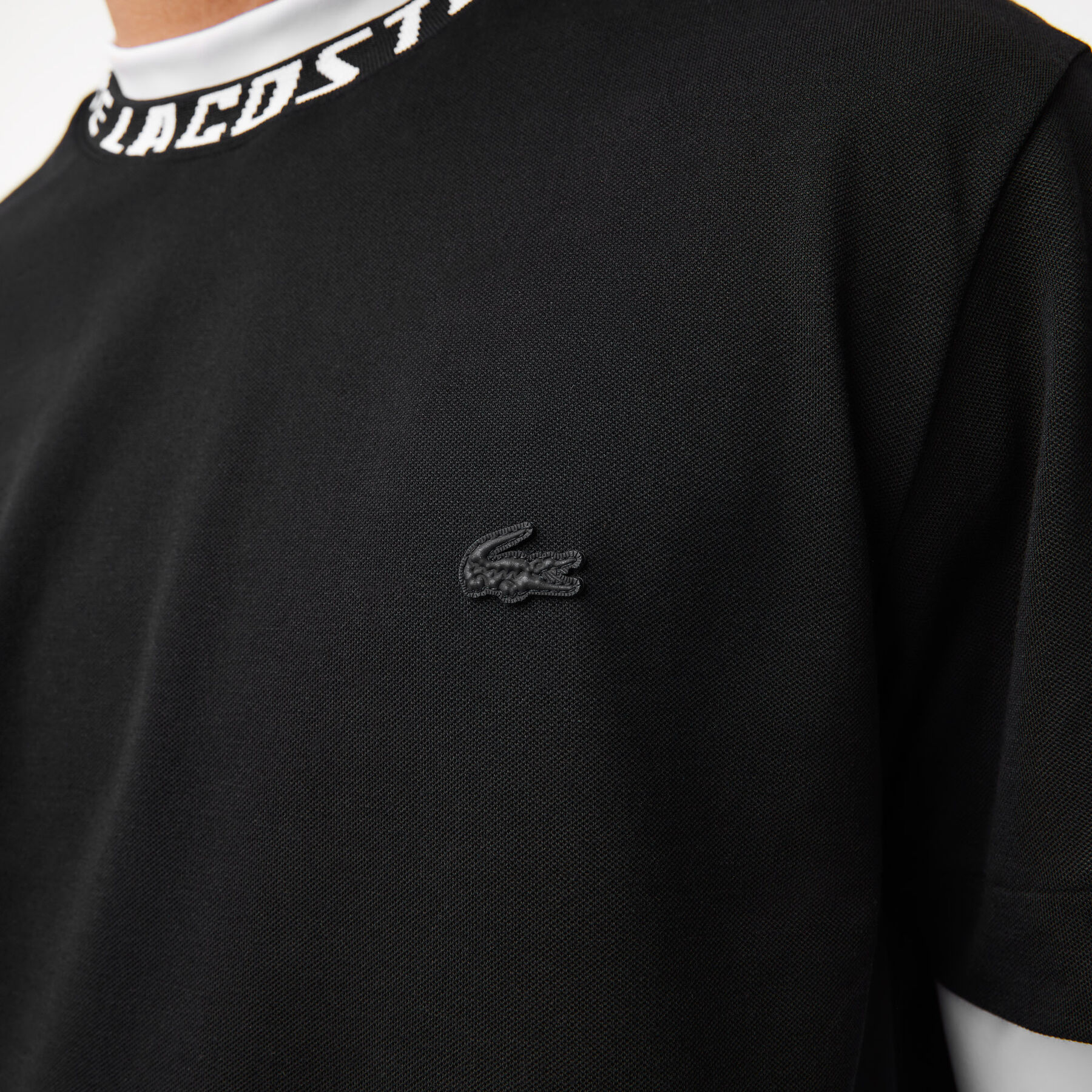 Men's Lacoste Regular Fit Branded Collar T-shirt Men's Lacoste Regular Fit Branded Collar T-shirt