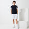 men s lacoste sport striped sleeves breathable piqu  tennis polo shirt