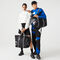 lacoste unisex contrast print collapsible weekend bag