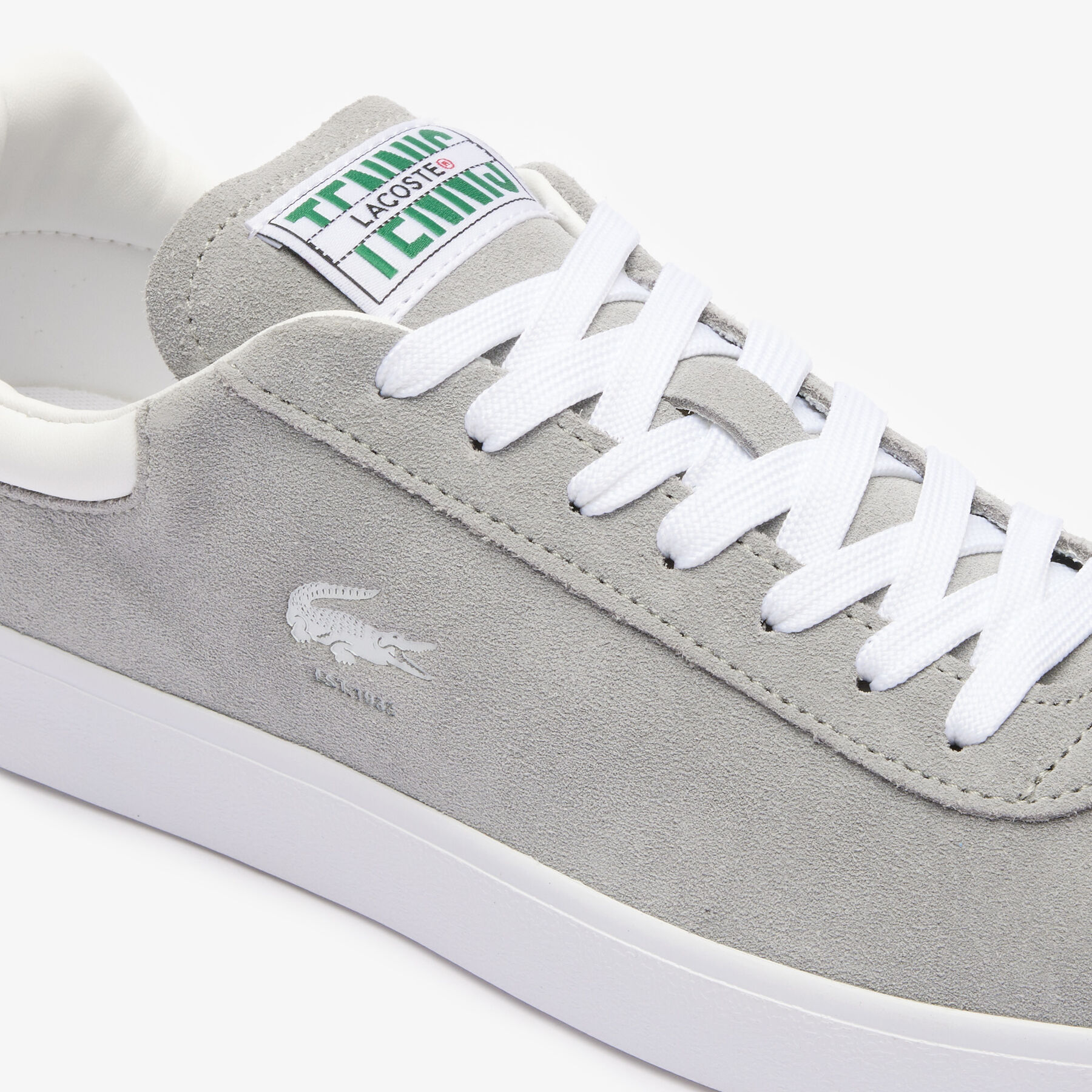Men's Baseshot Translucent Sole Sneakers lacoste men s baseshot translucent sole sneakers