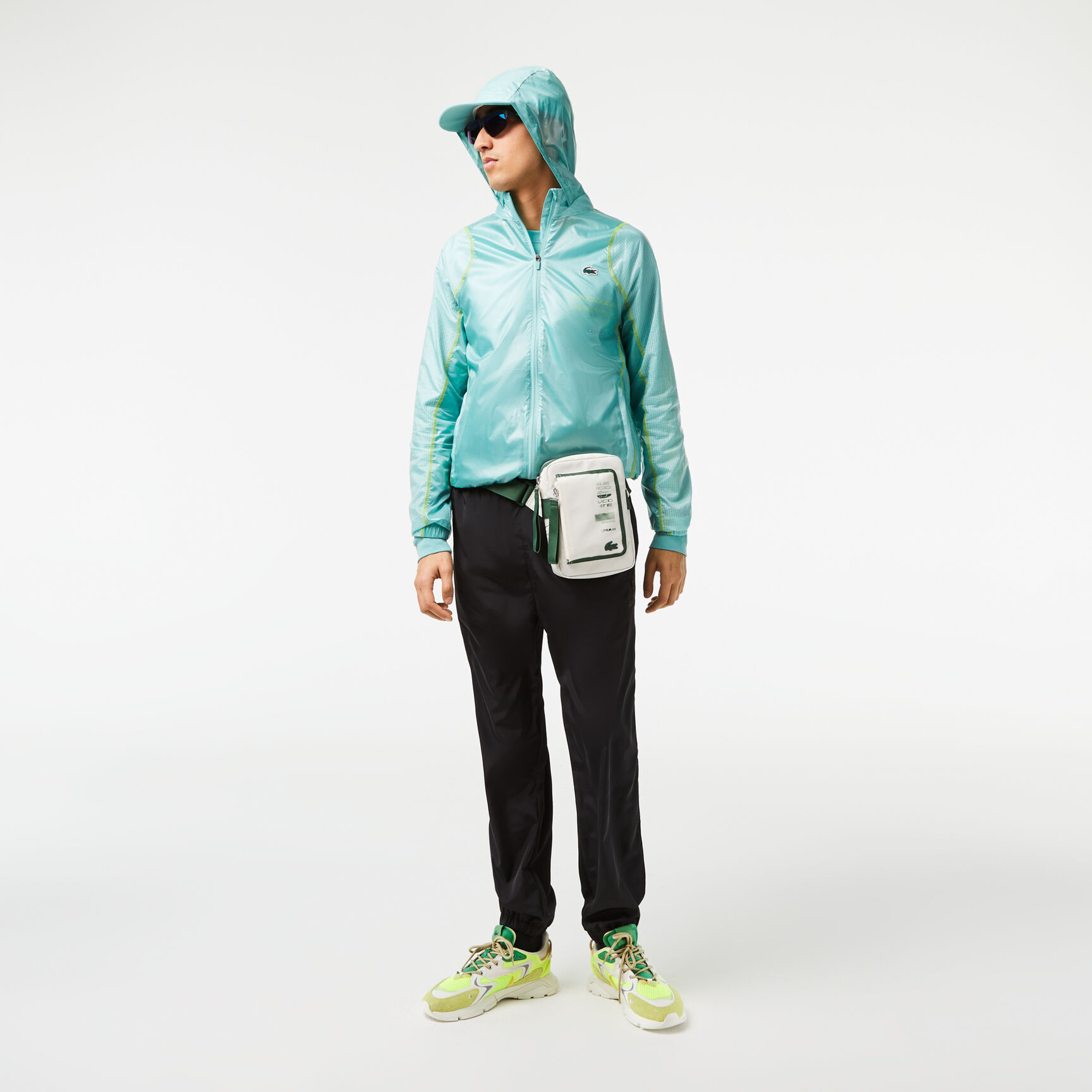 Men's Lacoste Track Pants with GPS Coordinates