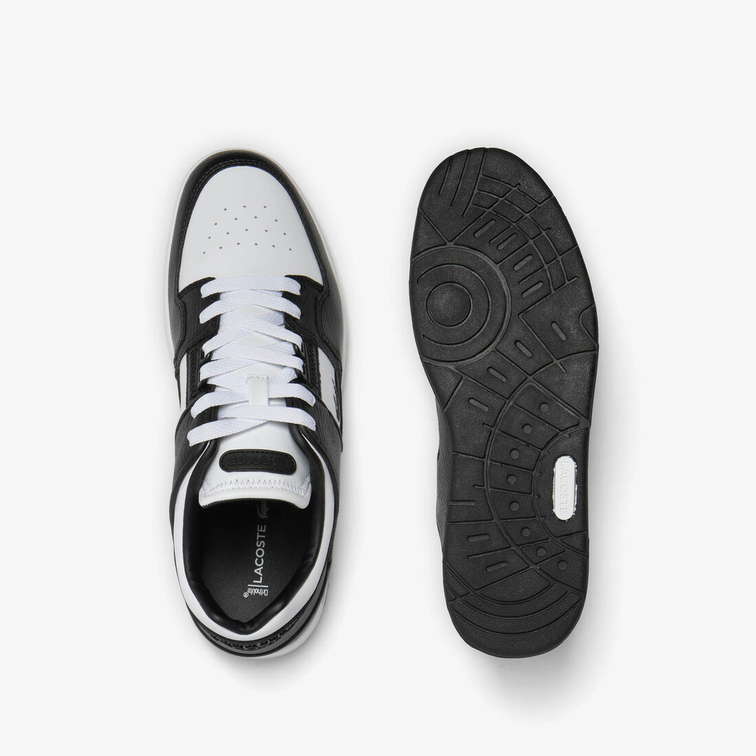 Men's Court Cage Leather Colour Contrast Trainers Men's Court Cage Leather Colour Contrast Trainers