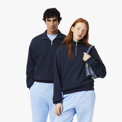 Heavy Fleece Zipper Neck Sweatshirt