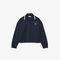 lacoste oversized polo collar pique sweatshirt