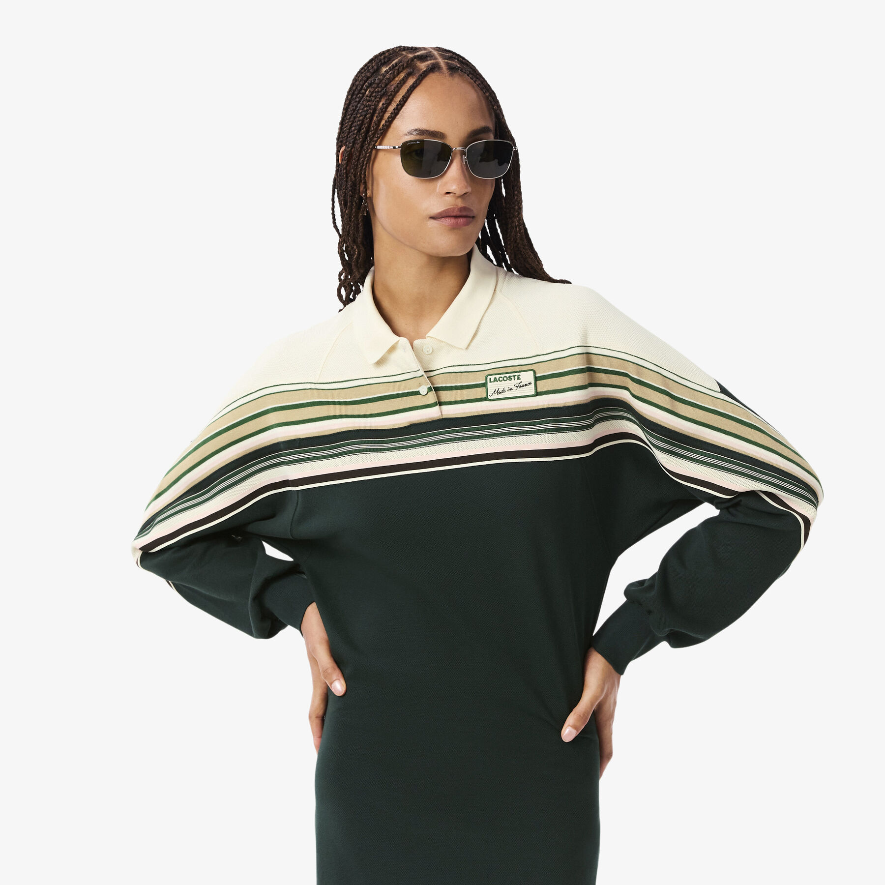 lacoste slim fit french made pique dress