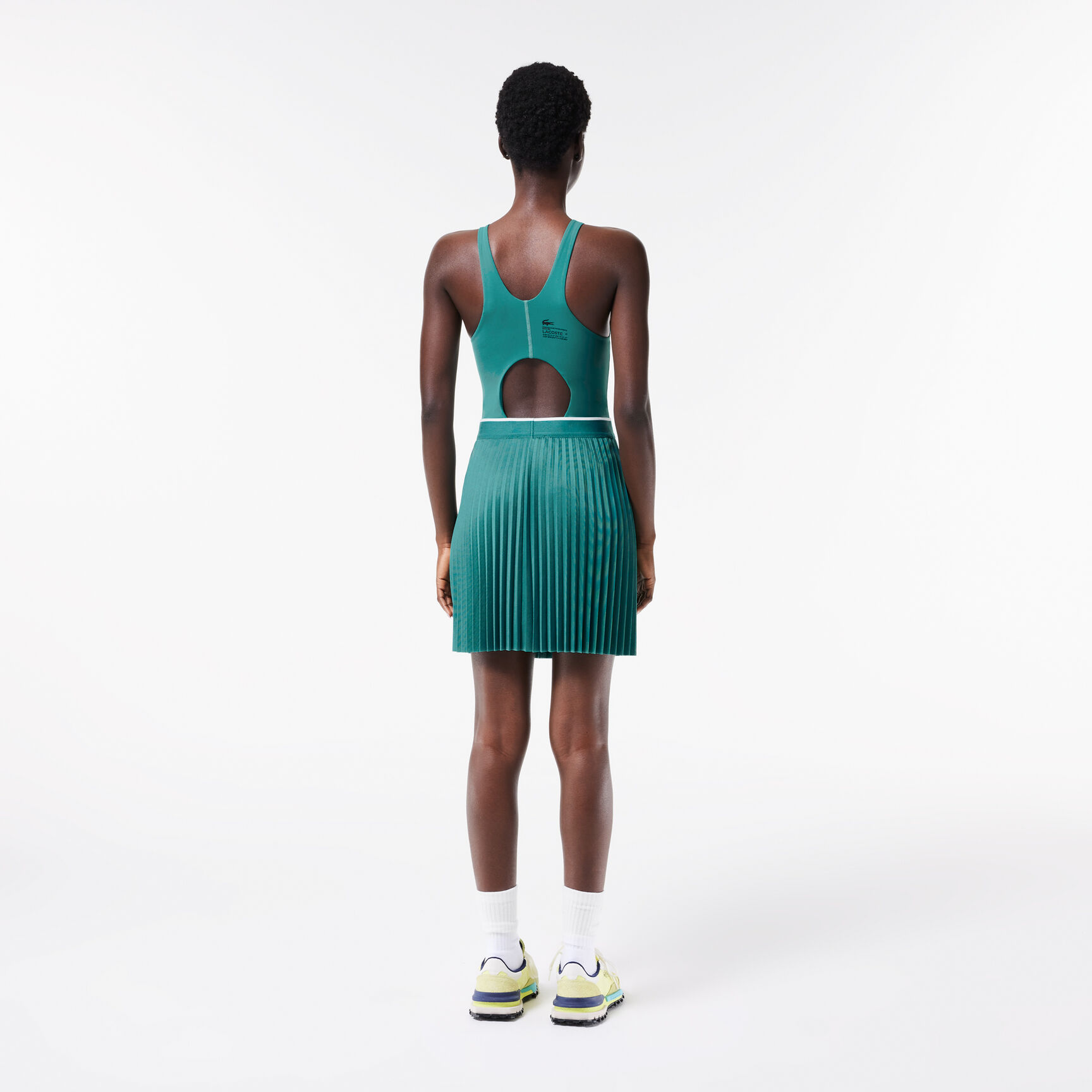 Short Pleated Elastic Waist Skirt