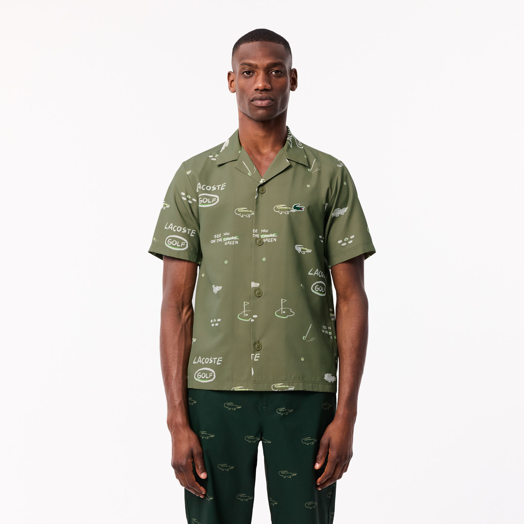 قميص جولف بأكمام قصيرة ومضاد للأشعة فوق البنفسجية