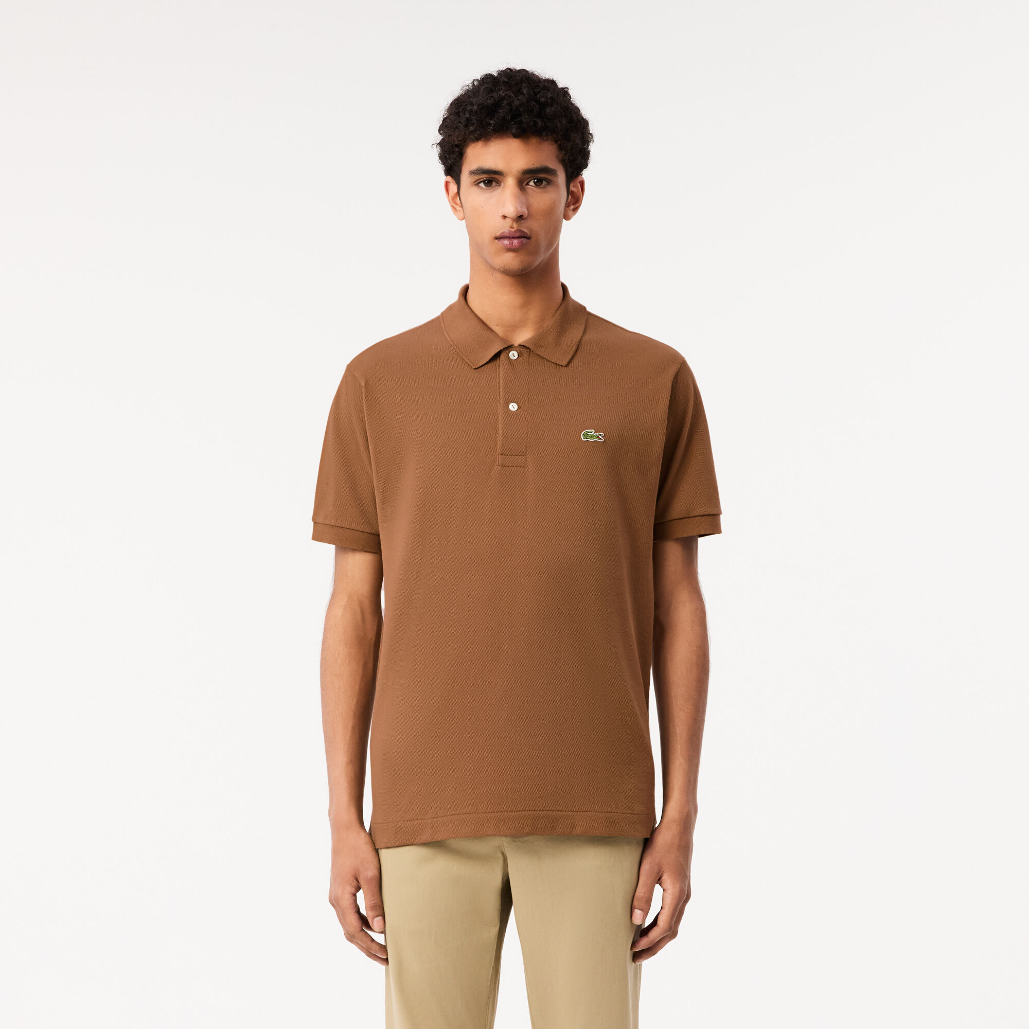 Classic Fit L.12.12 Original Polo Shirt, Brown | LACOSTE KSA