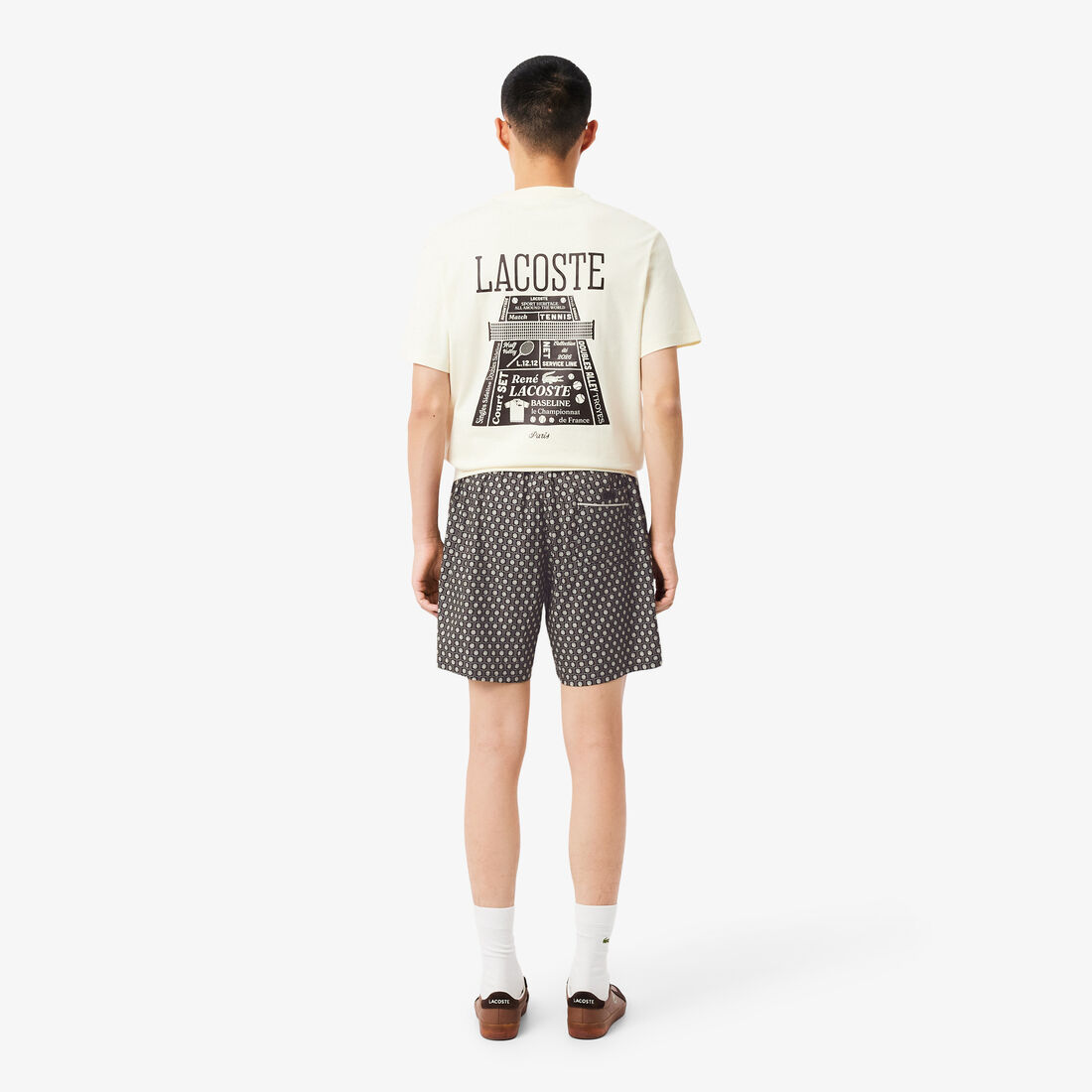 Relaxed Fit Printed Cotton Blend Shorts Relaxed Fit Printed Cotton Blend Shorts