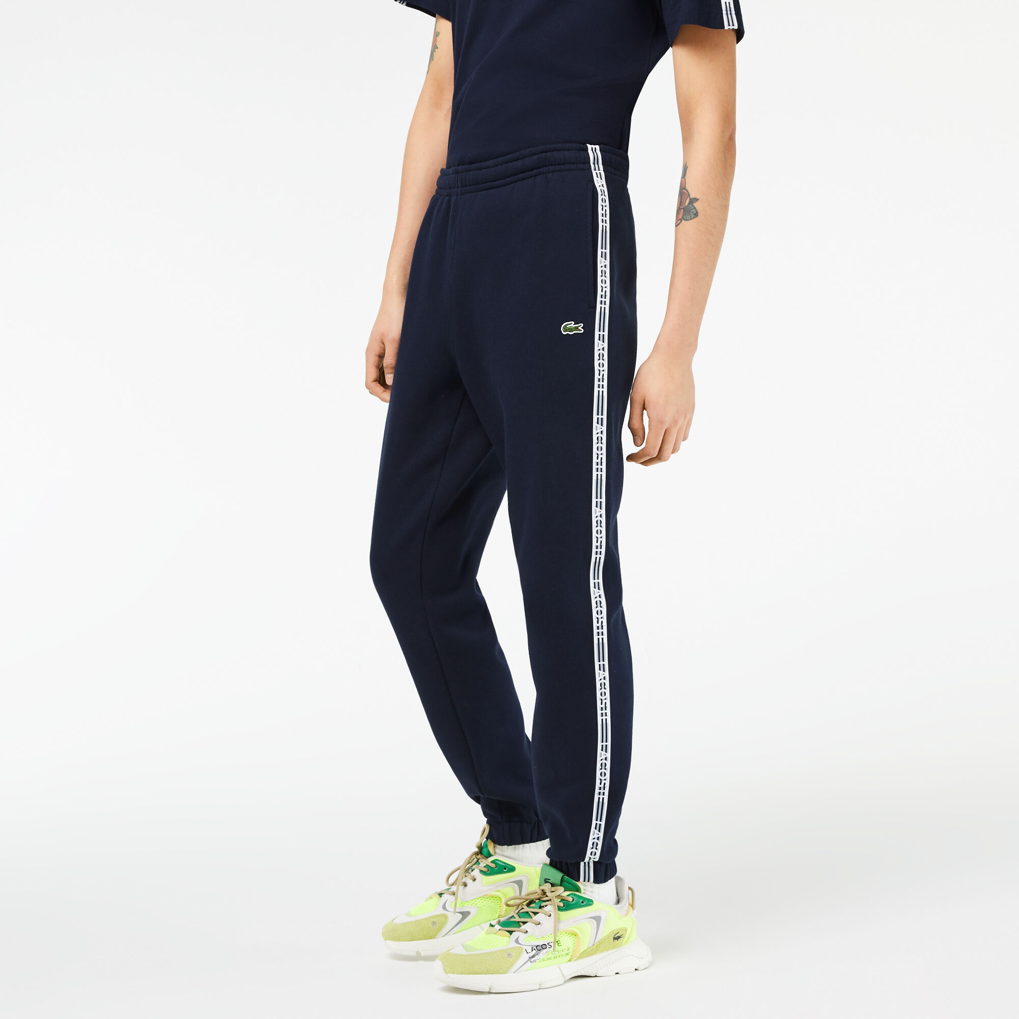 Buy Men s Lacoste Logo Stripe Track Pants Lacoste SA