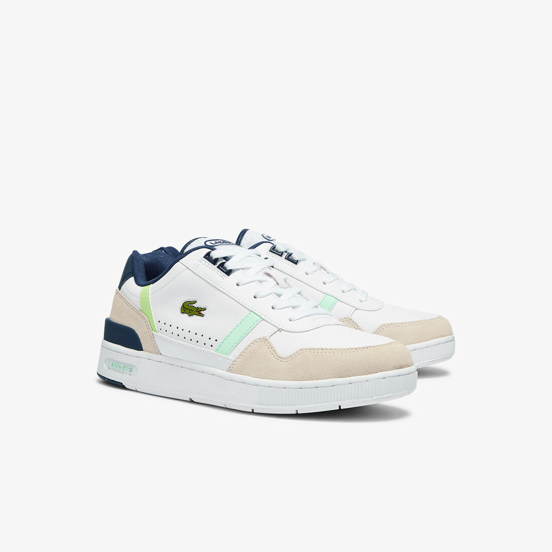 Men's T-Clip Leather Citrus Accent Trainers Men's T-Clip Leather Citrus Accent Trainers