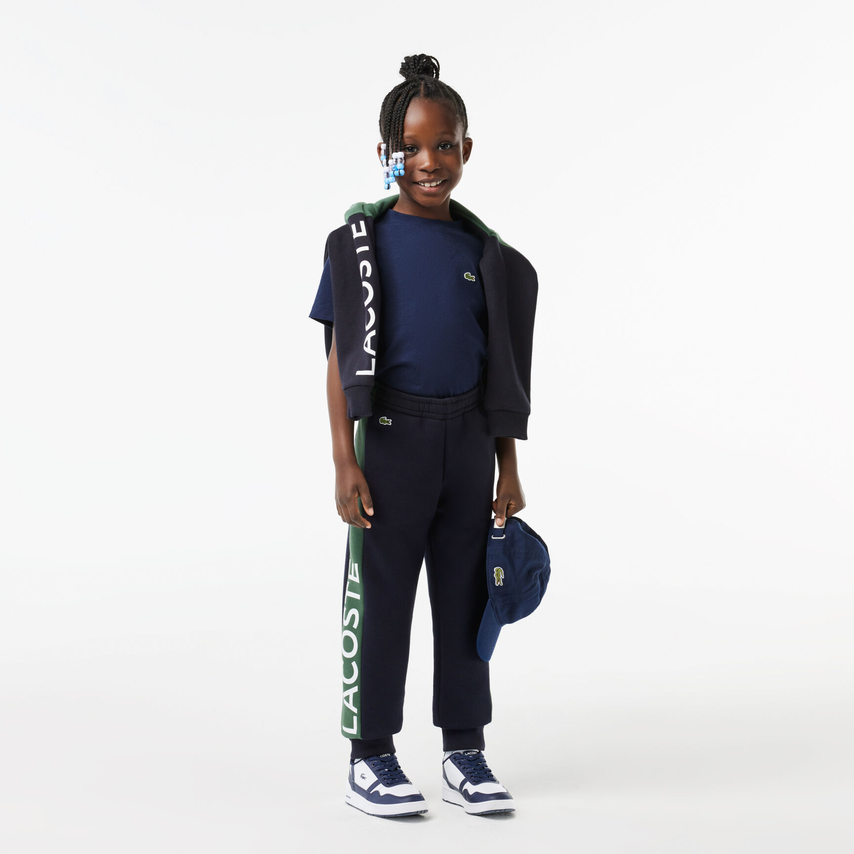 Kids' Lacoste Organic Cotton and Recycled Polyester Track Pants Kids' Lacoste Organic Cotton and Recycled Polyester Track Pants