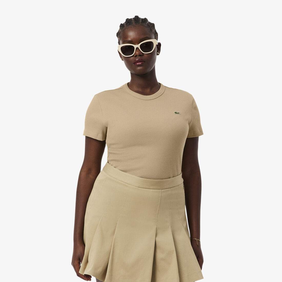 Slim Fit Ribbed Cotton T-shirt Slim Fit Ribbed Cotton T-shirt