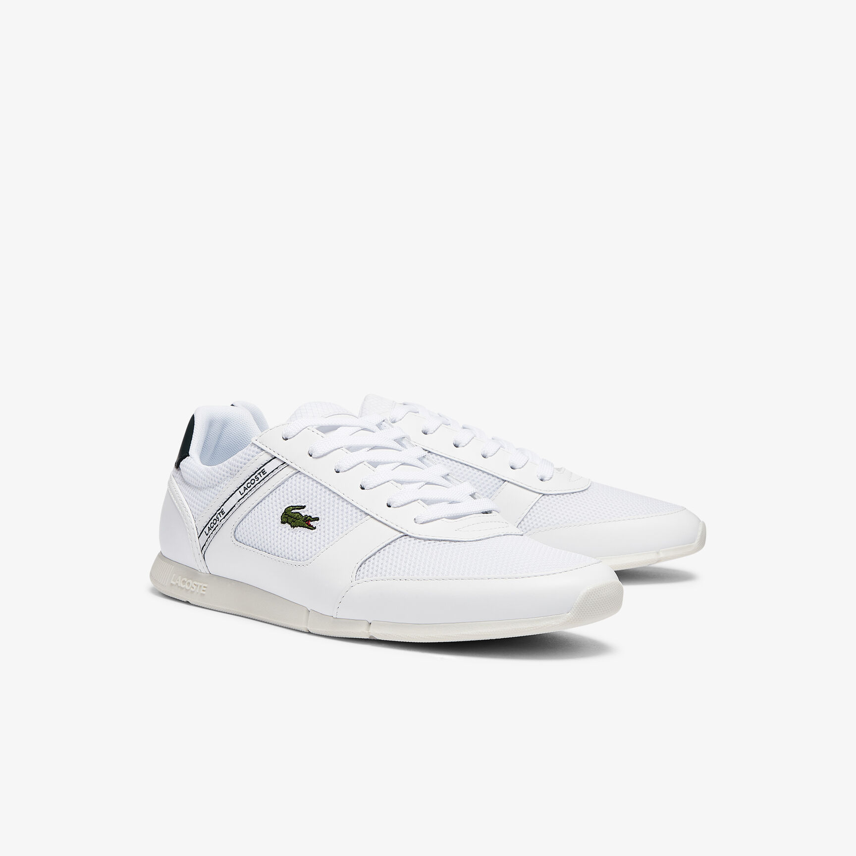 Men's Menerva Sport Textile and Leather Trainers Men's Menerva Sport Textile and Leather Trainers