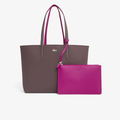 lacoste anna reversible tote with pouch