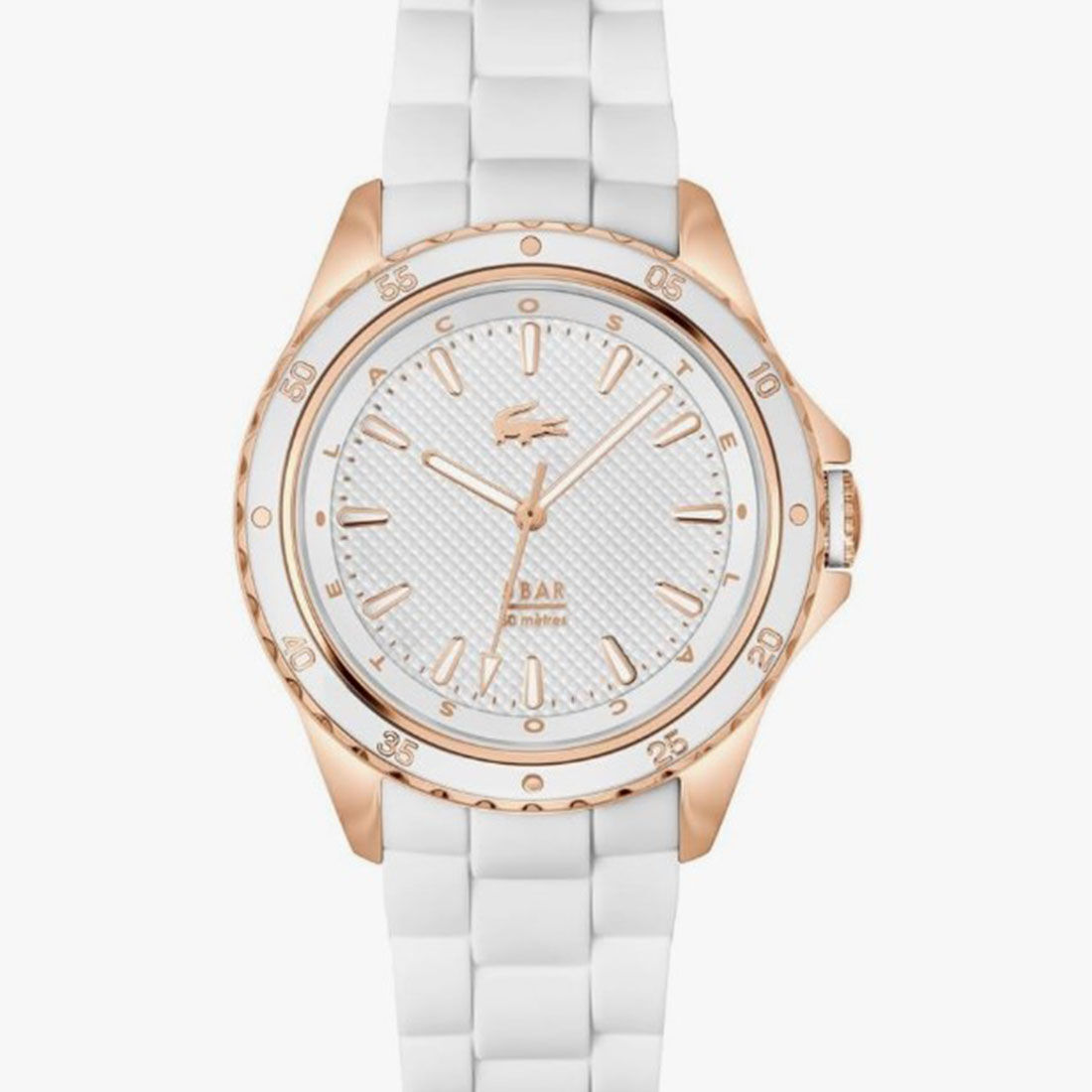 ساعة نسائية بحزام سيليكون