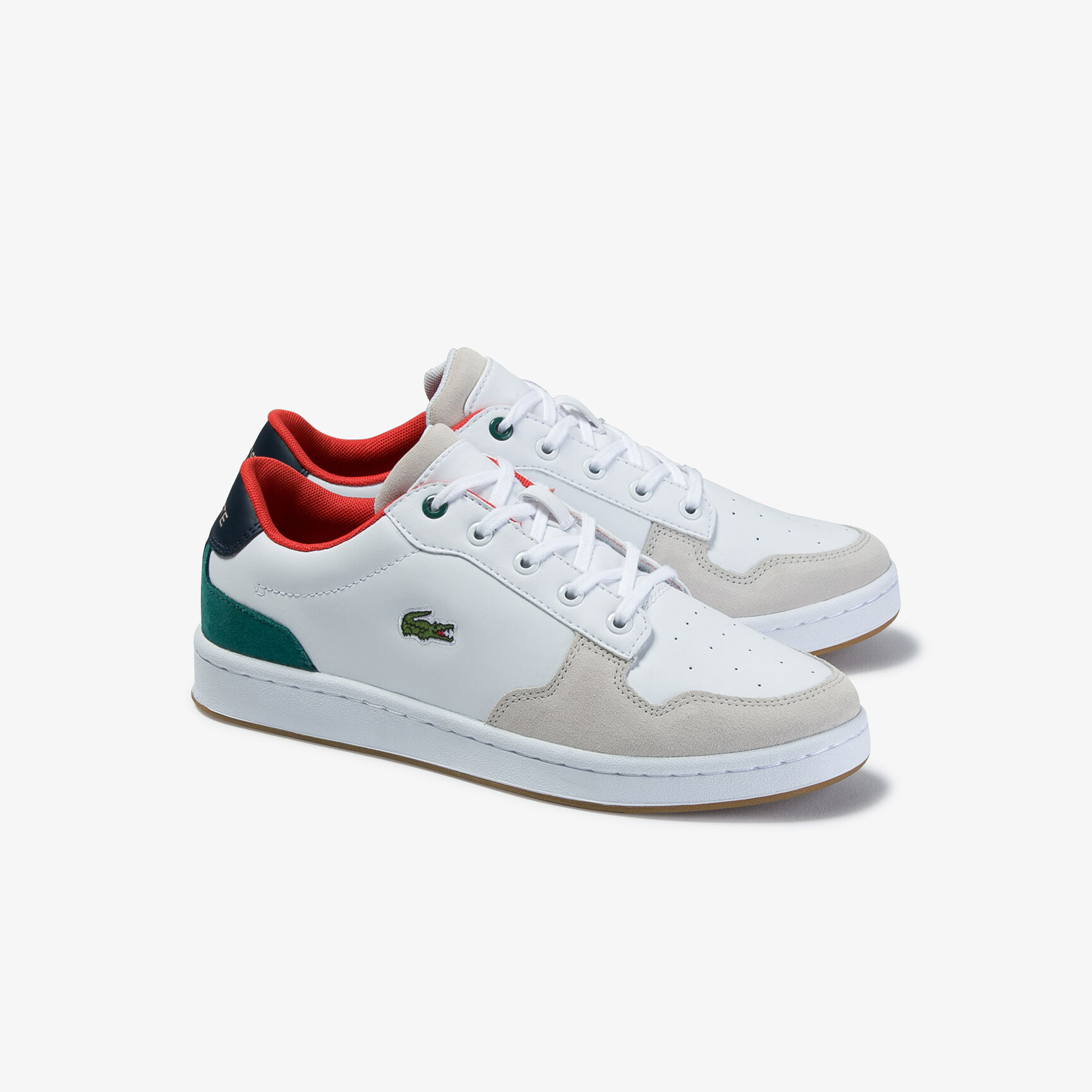 حذاء رياضي خفيف للشباب من مجموعة Masters Cup من الجلد الفضي والشمواه حذاء رياضي خفيف للشباب من مجموعة Masters Cup من الجلد الفضي والشمواه