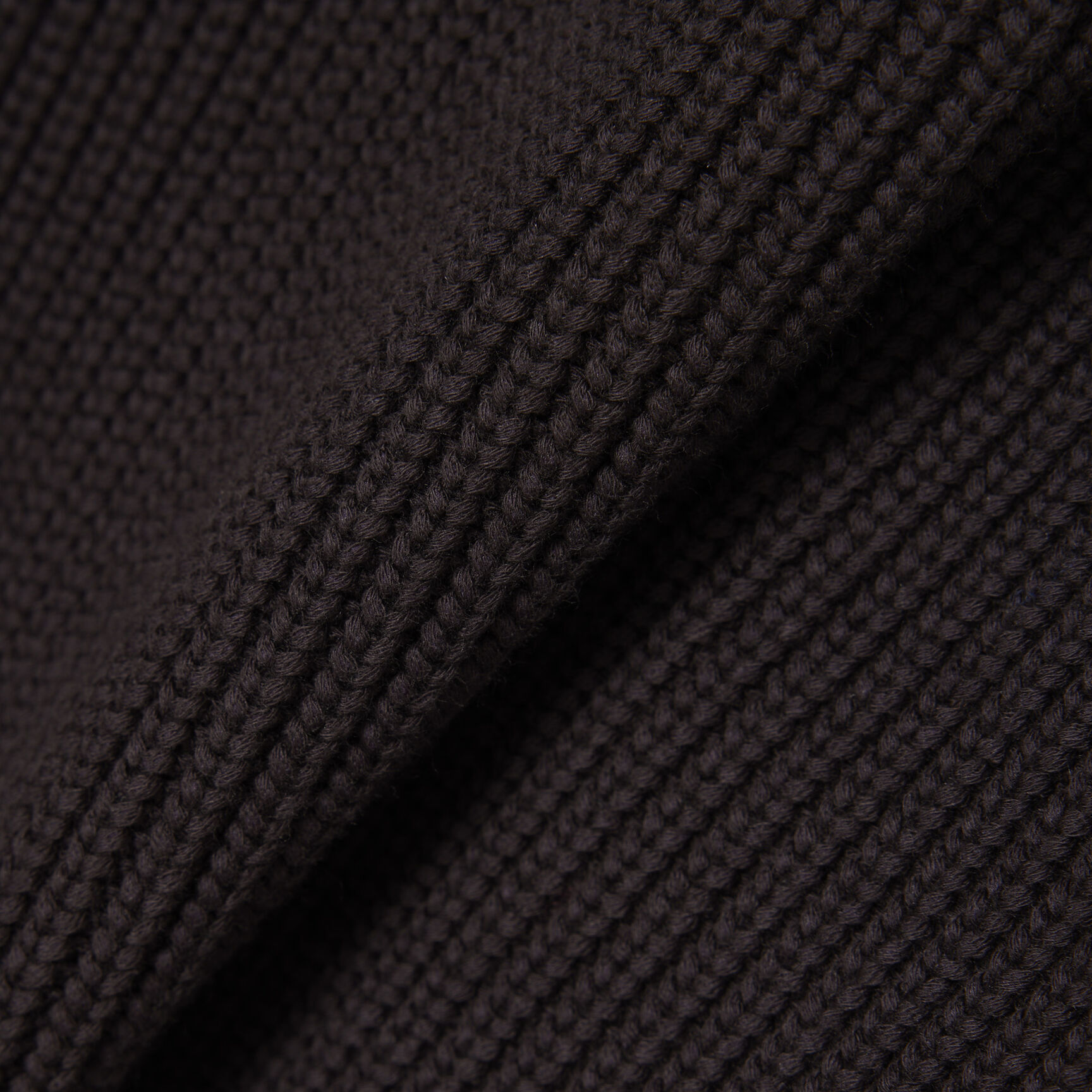 Pearl Rib Knit Badge Accent Sweater