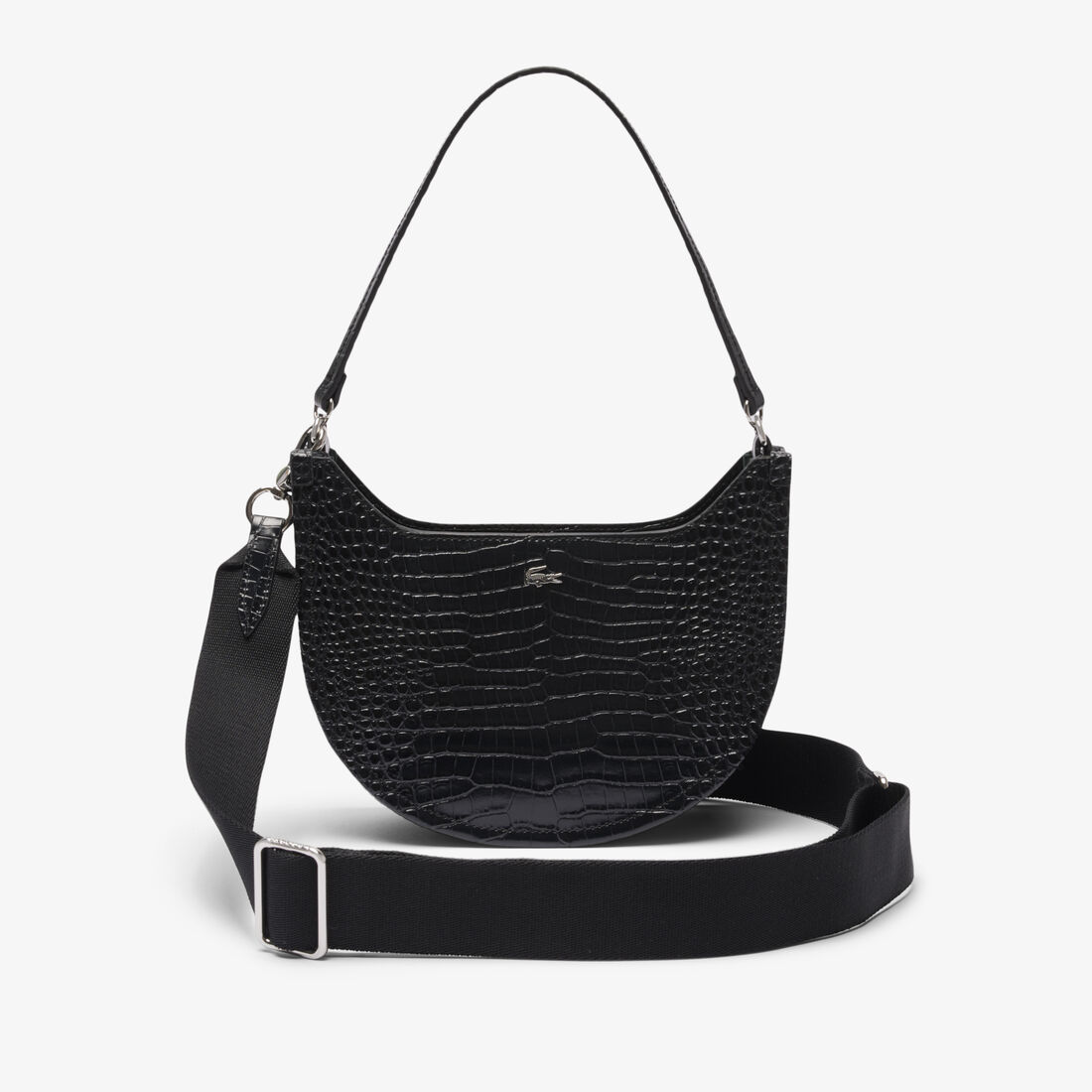 حقيبة شانتاكو صغيرة من الجلد المنقوش على شكل نصف قمر حقيبة شانتاكو صغيرة من الجلد المنقوش على شكل نصف قمر