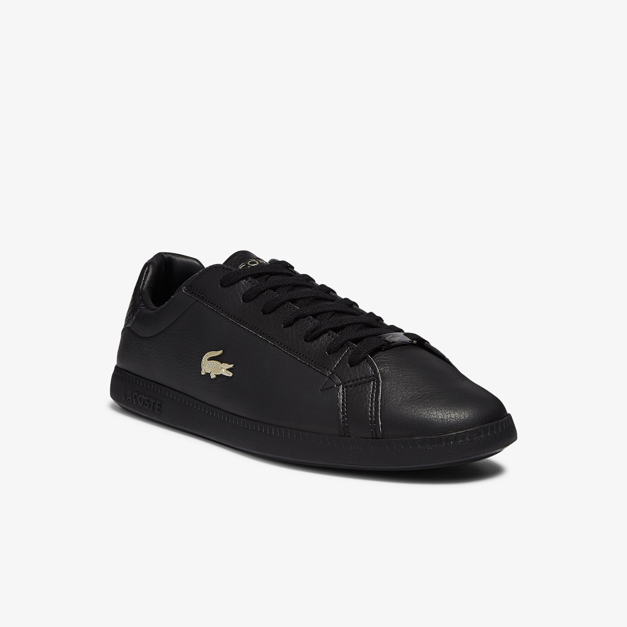 Buy Men s Graduate Leather and Synthetic Trainers Lacoste SA