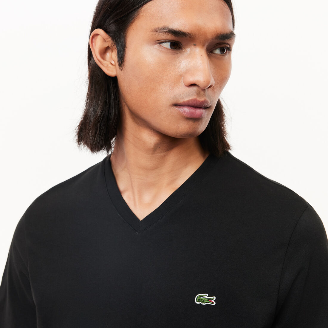 تيشيرت قطن بفتحة رقبة حرف V للرجال تيشيرت قطن بفتحة رقبة حرف V للرجال