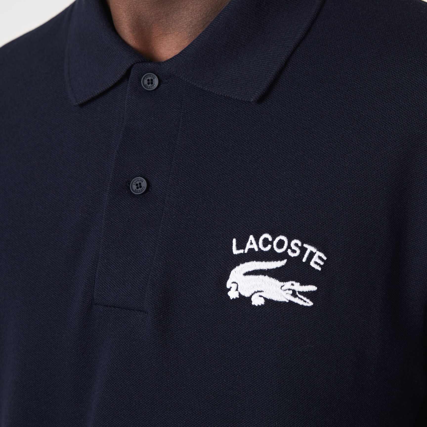 Men's Lacoste Branded Stretch Mini Piqué Polo Men's Lacoste Branded Stretch Mini Piqué Polo