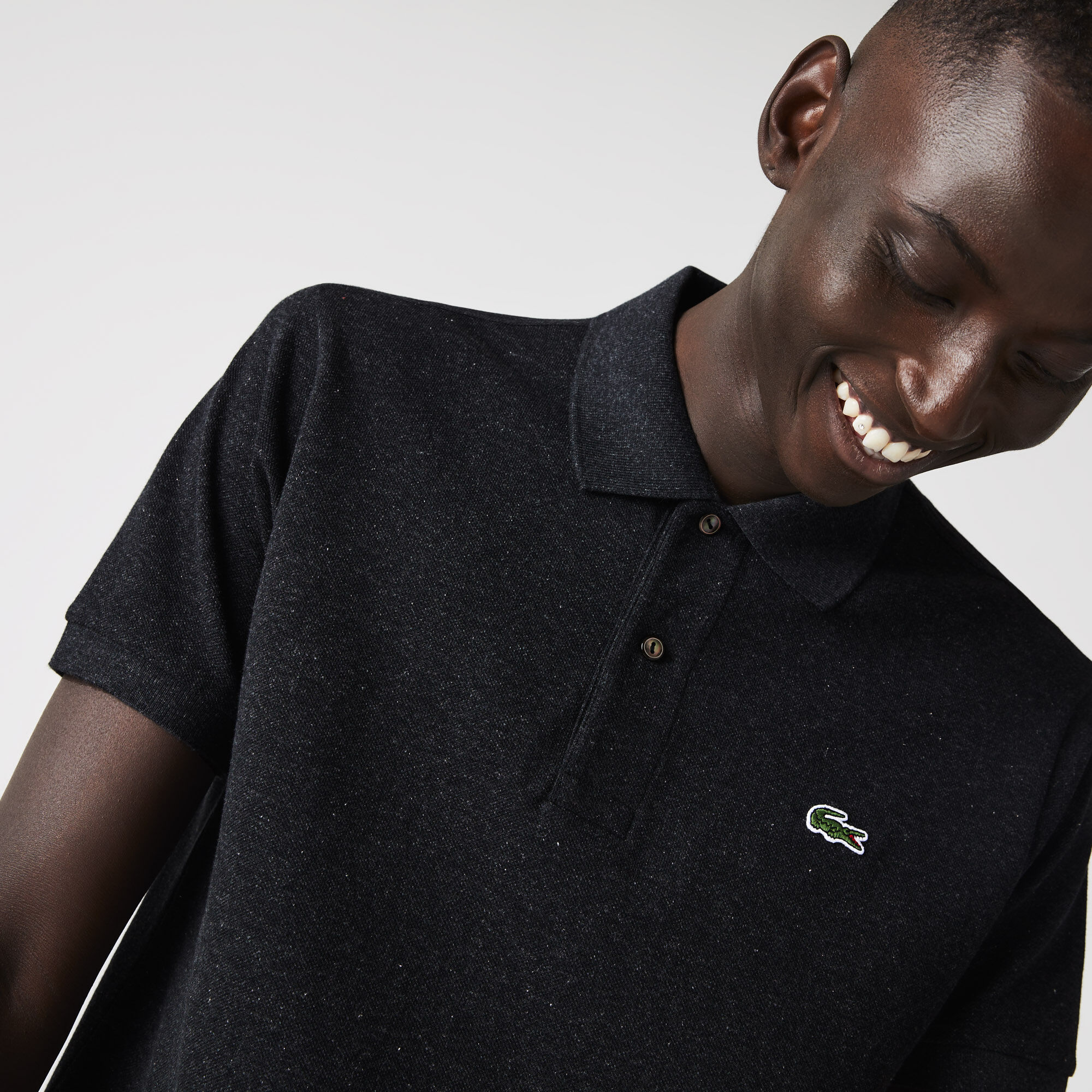Buy Original L.12.12 Heathered Petit Pique Cotton Polo Shirt